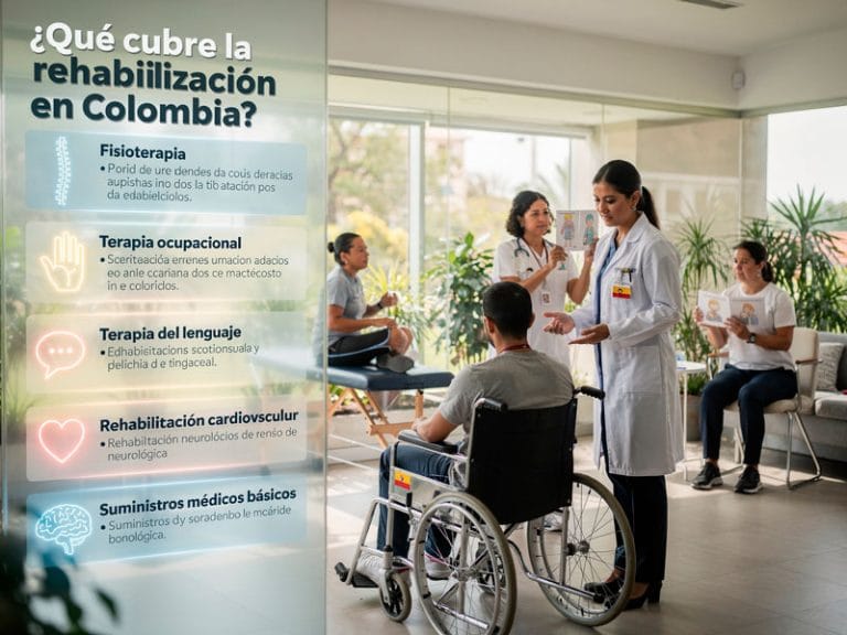 qué cubre la rehabilitación en Colombia